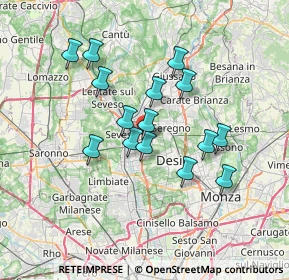Mappa 20031 Seveso MB, Italia (5.95867)