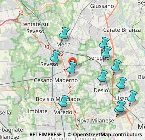 Mappa 20031 Seveso MB, Italia (4.355)