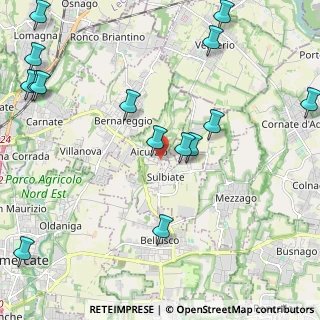 Mappa Str. per Sulbiate Superiore, 20886 Aicurzio MB, Italia (2.82667)