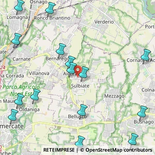 Mappa Strada per Sulbiate Superiore, 20886 Aicurzio MB, Italia (3.03933)