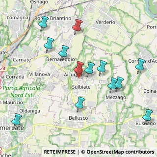 Mappa Strada per Sulbiate Superiore, 20886 Aicurzio MB, Italia (2.23)