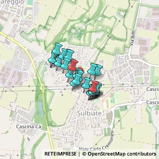 Mappa Strada per Sulbiate Superiore, 20886 Aicurzio MB, Italia (0.25385)