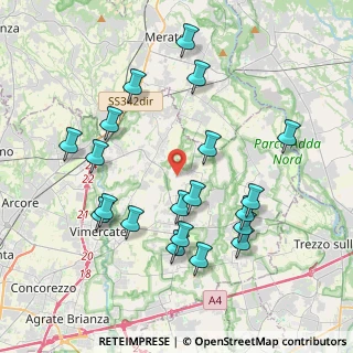 Mappa Strada per Sulbiate Superiore, 20886 Aicurzio MB, Italia (4.1055)
