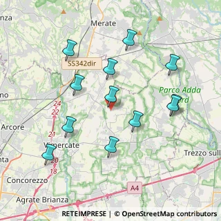 Mappa Strada per Sulbiate Superiore, 20886 Aicurzio MB, Italia (3.91)