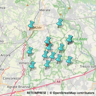 Mappa Strada per Sulbiate Superiore, 20886 Aicurzio MB, Italia (3.20286)