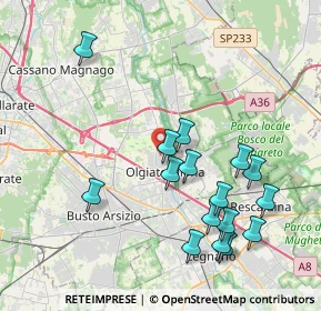 Mappa Via F. Corridoni, 21057 Olgiate Olona VA, Italia (4.1325)