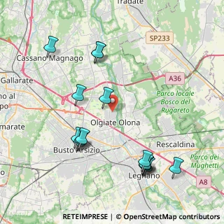 Mappa Via F. Corridoni, 21057 Olgiate Olona VA, Italia (4.494)