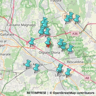 Mappa Via F. Corridoni, 21057 Olgiate Olona VA, Italia (3.91444)