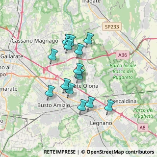 Mappa Via F. Corridoni, 21057 Olgiate Olona VA, Italia (2.96071)