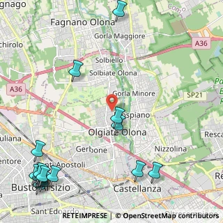 Mappa Via F. Corridoni, 21057 Olgiate Olona VA, Italia (3.33188)