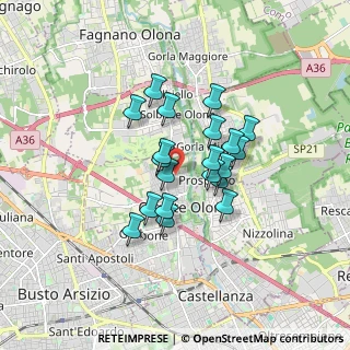 Mappa Via F. Corridoni, 21057 Olgiate Olona VA, Italia (1.249)