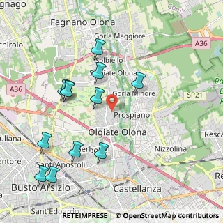 Mappa Via F. Corridoni, 21057 Olgiate Olona VA, Italia (2.20083)