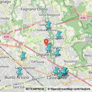 Mappa Via F. Corridoni, 21057 Olgiate Olona VA, Italia (2.48)