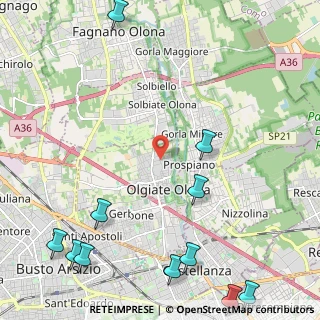 Mappa Via F. Corridoni, 21057 Olgiate Olona VA, Italia (3.27636)