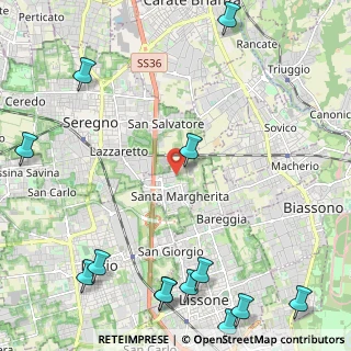 Mappa Via delle Industrie, 20851 Seregno MB, Italia (3.33231)