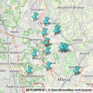 Mappa Via delle Industrie, 20851 Seregno MB, Italia (3.768)