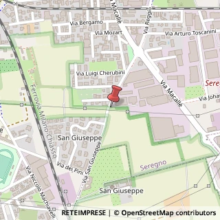Mappa Via San Giuseppe, 31, 20831 Seregno, Monza e Brianza (Lombardia)