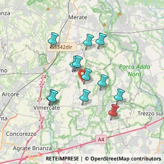 Mappa Strada per Brentana, 20886 Aicurzio MB, Italia (3.11)