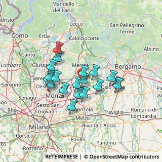 Mappa Strada per Brentana, 20886 Aicurzio MB, Italia (11.0395)