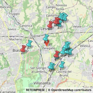 Mappa Via Italia, 20855 Lesmo MB, Italia (1.9715)