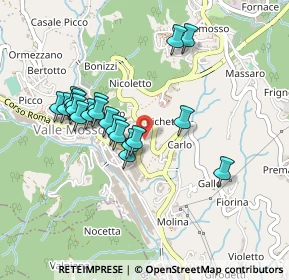 Mappa Via Bacconengo, 13825 Valdilana BI, Italia (0.407)