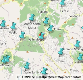 Mappa Via Bacconengo, 13825 Valdilana BI, Italia (2.90389)