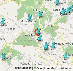 Mappa Via Bacconengo, 13825 Valdilana BI, Italia (2.85875)