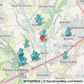 Mappa 24040 Filago BG, Italia (2.354)