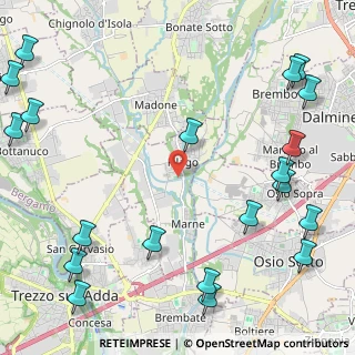 Mappa 24040 Filago BG, Italia (3.215)