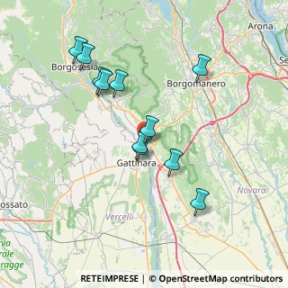 Mappa Via Caccia Ministro, 28078 Romagnano Sesia NO, Italia (6.90091)