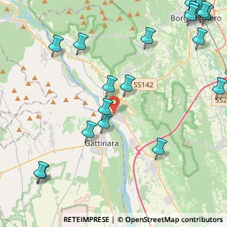Mappa Via Caccia Ministro, 28078 Romagnano Sesia NO, Italia (6.2635)