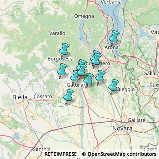 Mappa Via Caccia Ministro, 28078 Romagnano Sesia NO, Italia (8.57)