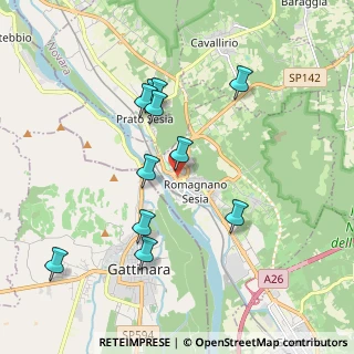 Mappa Via Caccia Ministro, 28078 Romagnano Sesia NO, Italia (1.81727)