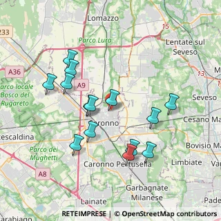 Mappa Via Stoppani Antonio, 21047 Saronno VA, Italia (3.60857)