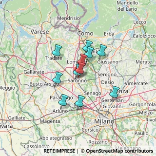 Mappa Via Stoppani Antonio, 21047 Saronno VA, Italia (9.81455)