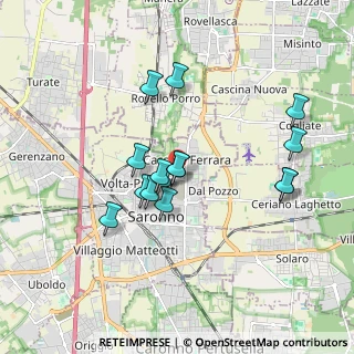 Mappa Via Stoppani Antonio, 21047 Saronno VA, Italia (1.55467)