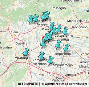 Mappa Via Croce Benedetto, 35014 Fontaniva PD, Italia (11.10474)