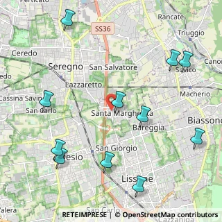 Mappa LISSONE Aliprandi-Mattei, 20851 Santa Margherita MB, Italia (2.62273)