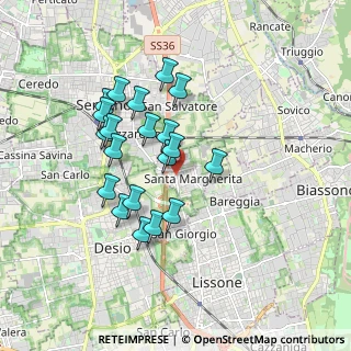 Mappa LISSONE Aliprandi-Mattei, 20851 Lissone MB, Italia (1.56)