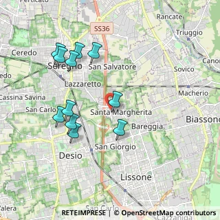 Mappa Via Enrico Mattei, 20851 Santa Margherita MB, Italia (1.91455)