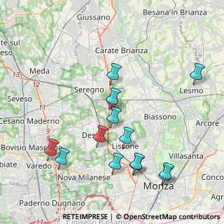 Mappa LISSONE Aliprandi-Mattei, 20851 Santa Margherita MB, Italia (4.37692)