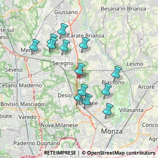 Mappa LISSONE Aliprandi-Mattei, 20851 Lissone MB, Italia (3.56692)