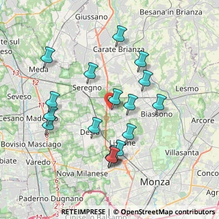 Mappa LISSONE Aliprandi-Mattei, 20851 Santa Margherita MB, Italia (3.76706)