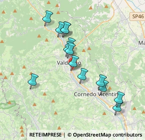 Mappa Via Terragli, 36078 Valdagno VI, Italia (3.46643)
