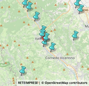 Mappa Via Terragli, 36078 Valdagno VI, Italia (4.19917)