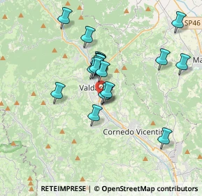 Mappa Via Terragli, 36078 Valdagno VI, Italia (2.852)