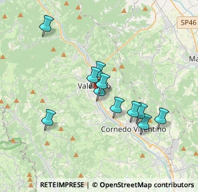 Mappa Via Terragli, 36078 Valdagno VI, Italia (2.96545)