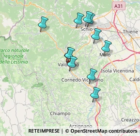 Mappa Via Terragli, 36078 Valdagno VI, Italia (6.55091)