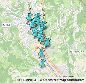 Mappa Via Terragli, 36078 Valdagno VI, Italia (0.6365)