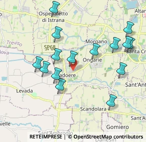 Mappa Via Giacomo Leopardi, 31050 Badoere TV, Italia (2.03467)